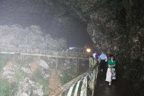 Cliff Walkway at Jinfo Mountain Scenic spot in Chongqing, China