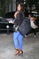 Claudia Jordan Outside Of Z100 Studios - NYC