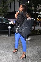 Claudia Jordan Outside Of Z100 Studios - NYC