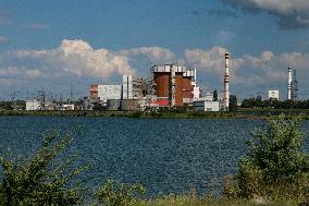 The South Ukraine (Pivdennoukrainsk) Nuclear Power Plant Near The City Of Yuzhnoukrainsk