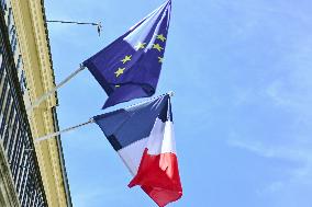 European And French Flags