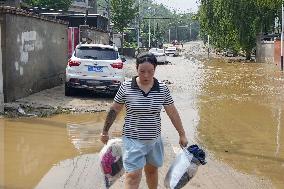 Aftermath of torrential rain in China