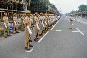 Preparation For Celebration Of 77th India's Independence Day.