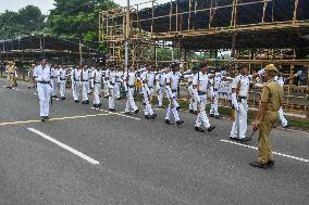 Preparation For Celebration Of 77th India's Independence Day.