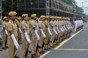 Preparation For Celebration Of 77th India's Independence Day.