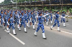 Preparation For Celebration Of 77th India's Independence Day.