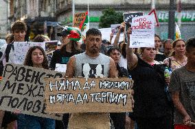 Protest Against Violence Against Women In Sofia