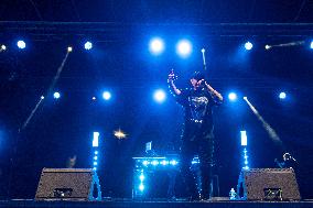 Fabri Fibra Performing At Zoo Music Fest In  Pescara, Porto Turistico