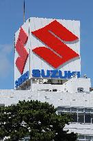 Appearance, logo and signboard of Suzuki headquarters