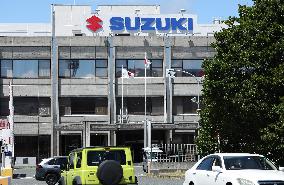 Appearance, logo and signboard of Suzuki headquarters