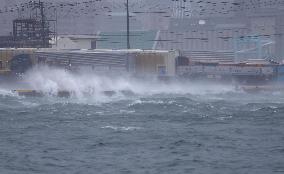Typhoon Khanun brings stormy weather to southwestern Japan