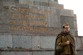 Protest Against The Dismantling Of The Soviet Army Monument In Sofia.