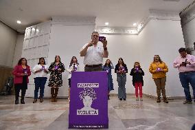 Marcelo Ebrard Campaign Rally In The State Of Mexico