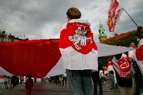 Day Of Solidarity With Belarus In Krakow
