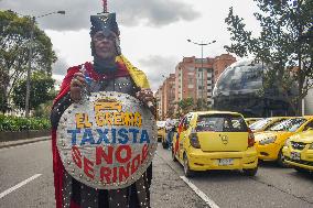 Taxi Drivers Demonstrate Against Government Decision to Raise Fuel Prices