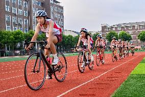 Bicycle Training Popular in Qingzhou, China