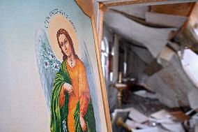 Russian missile attack ruins Saints Peter and Paul Church in Zaporizhzhia