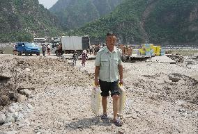 CHINA-HEBEI-LAISHUI COUNTY-FLOOD-DISASTER RELIEF SUPPLIES (CN)