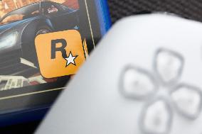 GTA V PlayStation Game Photo Illustration