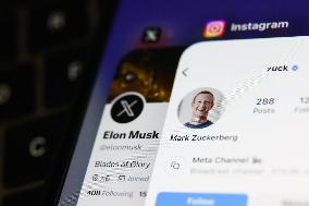 Mark Zuckerberg And Elon Musk Photo Illustrations