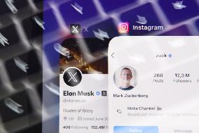 Mark Zuckerberg And Elon Musk Photo Illustrations