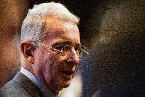 Colombia's Former President Alvaro Uribe Hosts Event Announcing Candidates for Bogota's Council
