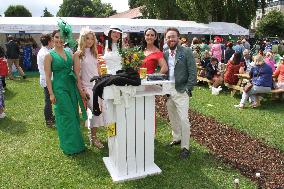 IRELAND-DUBLIN-DUBLIN HORSE SHOW-BEST DRESSED COMPETITION
