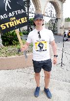 SAG-AFTRA-WGA Picket Line Outside Paramount - LA