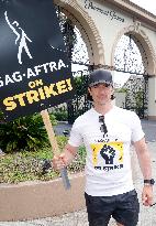 SAG-AFTRA-WGA Picket Line Outside Paramount - LA