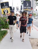 SAG-AFTRA-WGA Picket Line Outside Paramount - LA