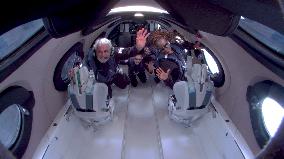 Virgin Galactic Launches First Tourist Flight To Space