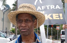 SAG-AFTRA-WGA Picket Line Outside Paramount - LA