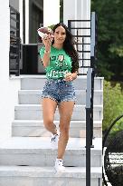 Melissa Gorga On Her Way To Watch Her Son’s Football Practice - NJ