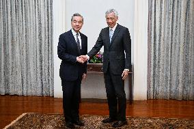 SINGAPORE-PM-CHINA-WANG YI-MEETING