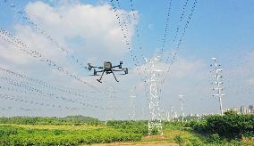 Drone Inspect Power Transmission Channel in Chuzhou