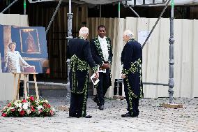 Helene Carrere d’Encausse Funeral - Paris