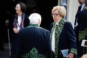 Helene Carrere d’Encausse Funeral - Paris