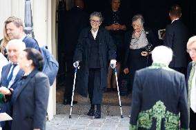 Helene Carrere d’Encausse Funeral - Paris