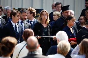 Helene Carrere d’Encausse Funeral - Paris