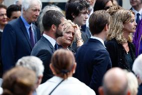 Helene Carrere d’Encausse Funeral - Paris