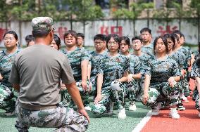 Students Military Training in Huai'an