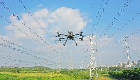 Drone Inspect Power Transmission Channel in Chuzhou