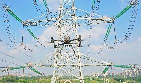 Drone Inspect Power Transmission Channel in Chuzhou