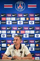 PSG Press Conference - Poissy