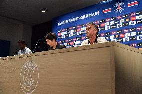 PSG Press Conference - Poissy