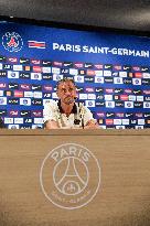 PSG Press Conference - Poissy