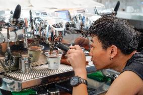 CHINA-SHANGHAI-COFFEE-HEARING-IMPAIRED PEOPLE (CN)