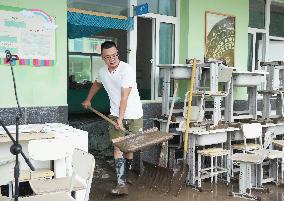 CHINA-HEBEI-LAISHUI COUNTY-SCHOOL-POST-FLOOD RECOVERY (CN)
