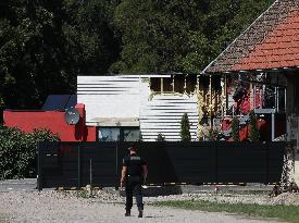 2 day after the fire that killed 11 people in the cottage - Wintzenheim