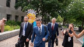 Trumps Lawer John Lauro Walk Out The E. Barrett Prettyman United States Courthouse